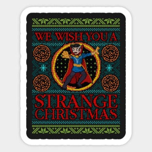 Dr Strange Ugly Sweater Sticker